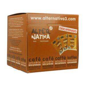 CAFÉ SOLUBLE LIOFILIZADO DESCAFEINADO SOBRES