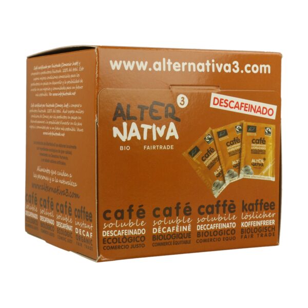 CAFÉ SOLUBLE LIOFILIZADO DESCAFEINADO SOBRES